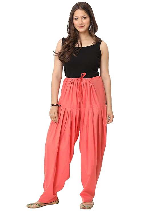 Women’s Peach Semi Patiala Salwar